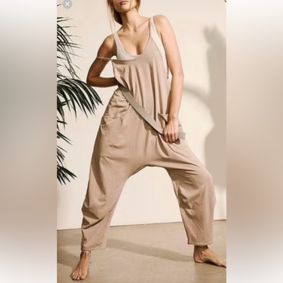 Free People Pants - FREE PEOPLE ONESIE HOT SHOT in Mocha Latte NWOT sz XS, S, M